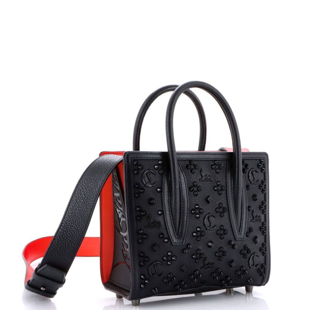 Christian Louboutin Paloma Tote Embellished Leather Mini Black - Picture 2 of 7